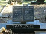 SWANEPOEL Louis Alwyn 1915-1984 & Martha Jacoba 1920-1984