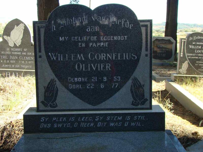 OLIVIER Willem Cornelius 1953-1977