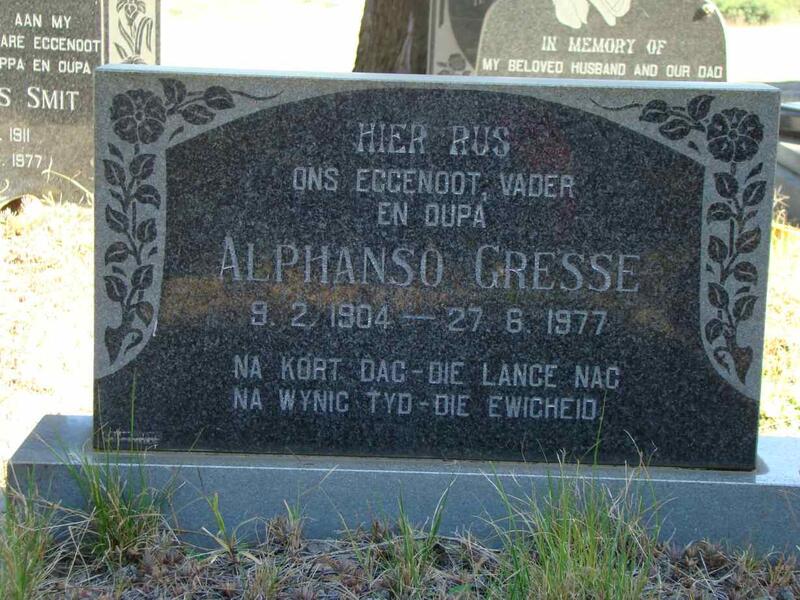 GRESSE Alphanso 1904-1977