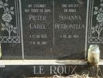 ROUX Pieter Carel, le 1930-1997 & Susanna Petronella 1929-