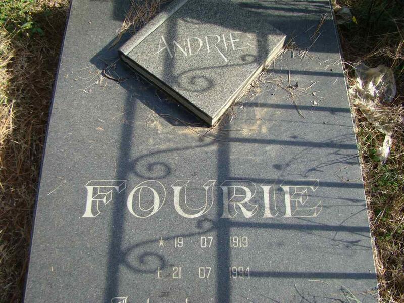 FOURIE Andries 1919-1994