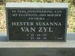 ZYL Hester Susanna, van 1937-1995