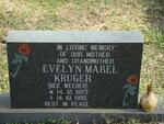 KRUGER Evelyn Mabel nee WEEBER 1923-1995