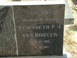 ROOYEN Elizabeth P.J., van 1909-1987