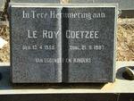 COETZEE Le Roy 1955-1987