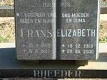 RHEEDER Frans 1905-1987 & Elizabeth 1913-2000