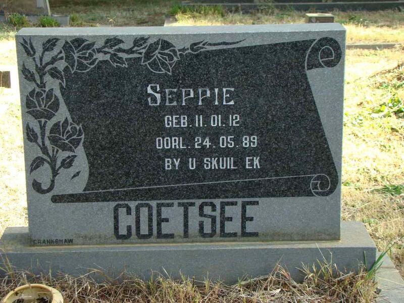 COETSEE Seppie 1912-1989