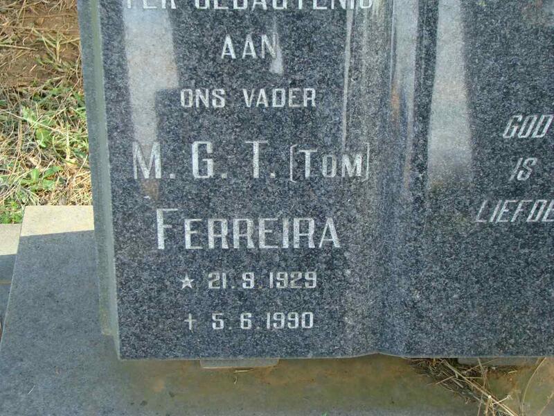 FERREIRA M.G.T. 1929-1990