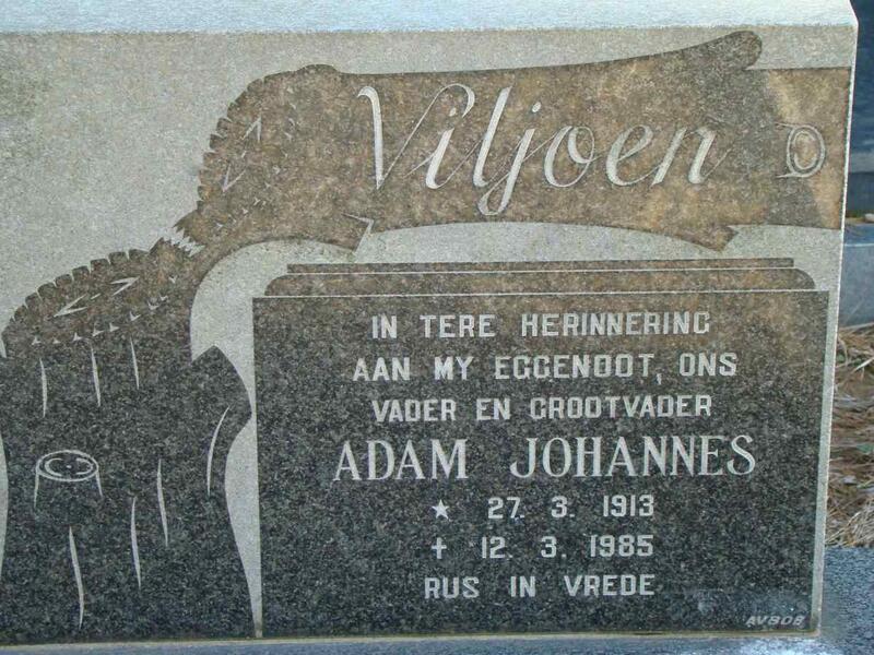 VILJOEN Adam Johannes 1913-1985