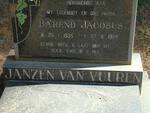 VUUREN Barend Jacobus, Janzen van 1935-1984