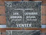 VENTER Jan Adrian 1934- & Catharina Susana 1938-