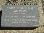 WITTMANN Maria Agnes Luise nee HELLBERG 1899-1988