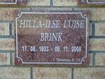 BRINK Hilla-Ilse Luise 1933-2008