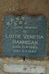 HANNIGAN Lottie Venetia 1943-1943