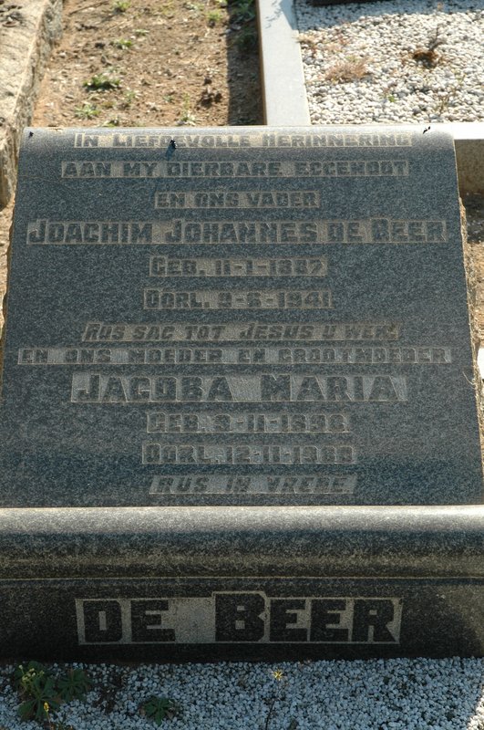BEER Joachim Johannes, de 1887-1941 & Jacoba Maria 189?-198?