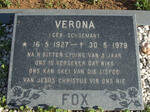 FOX Verona nee SCHOEMAN 1927-1979