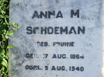 SCHOEMAN Anna M. nee FOURIE 1864-1940