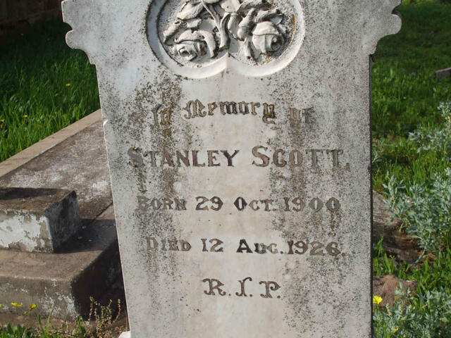 SCOTT Stanley 1900-1926