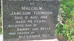 THOMSON Malcolm Jameson Thomson  -1968