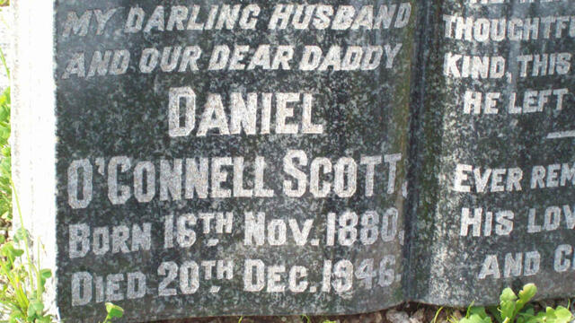 SCOTT Daniel O’Connell 1880-1946