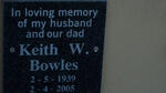 BOWLES Keith W. 1939-2005