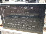 TONDER Pieter Jacobus, van 1886-1967 & Martha Maria VAN DEVENTER 1897-1971