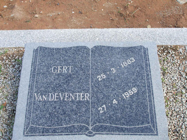 DEVENTER Gert, van 1883-1959