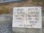 BOTHA Theunis C. 1864-1945 & Martha G. KRIEL 1863-1945