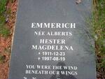 EMMERICH  Hester Magdalena nee ALBERTS 1911-1997