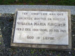 KIRCHNER Susanna Maria 1901-1921