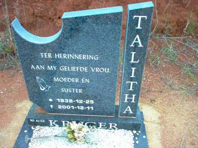 KRUGER Talitha 1938-2001