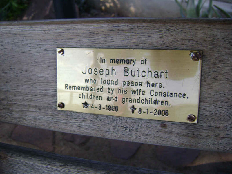 BUTCHART Joseph 1920-2006