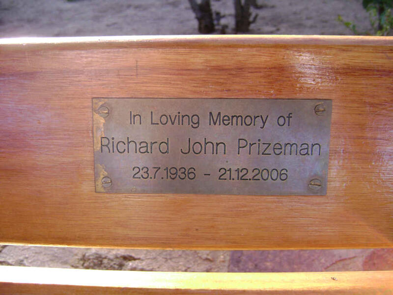PRIZEMAN Richard John 1936-2006