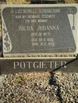 POTGIETER Hilda Johanna nee DE WET 1926-1972