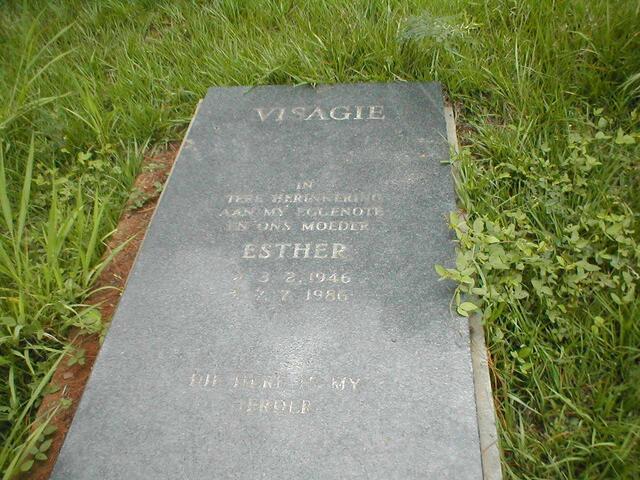 VISAGIE Esther 1946-1986