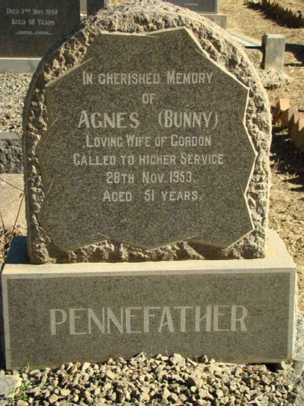 PENNEFATHER Agnes -1953
