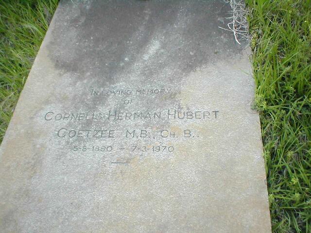 COETZEE Cornelius Herman Hubert 1880-1970