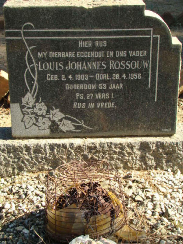 ROSSOUW Louis Johannes 1903-1956