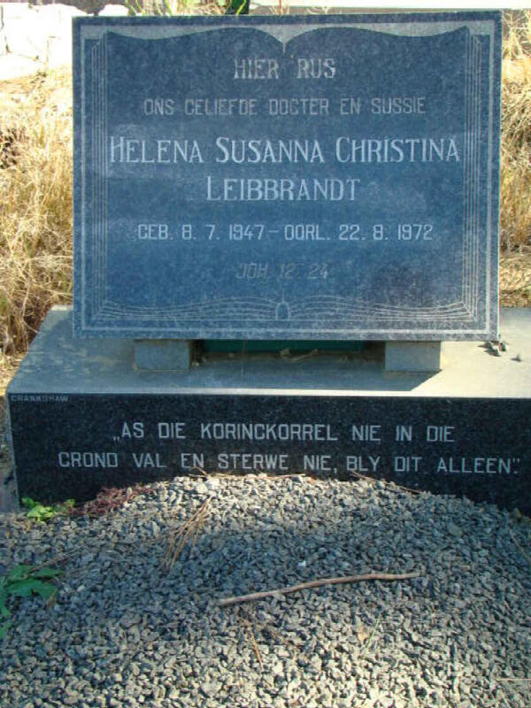 LEIBBRANDT Helena Susanna Christina 1947-1972