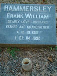 HAMMERSLEY Frank William 1915-1992