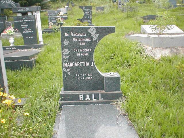 RALL Margaretha J. 1920-1986