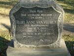 VUUREN Ruby Anne, van nee MACPHERSON 1896-1973