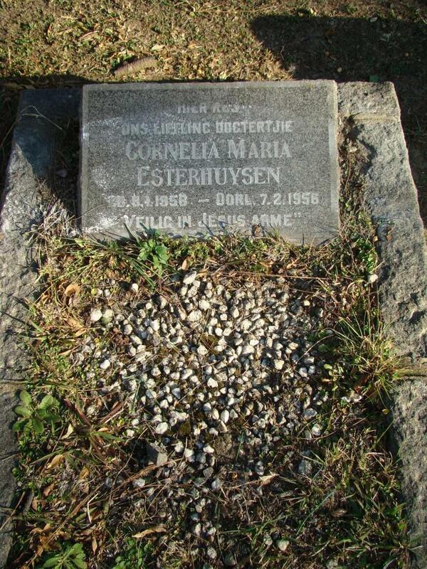 ESTERHUYSEN Cornelia Maria 1956-1956