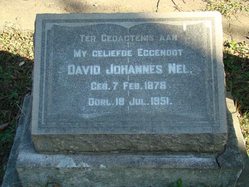 NEL David Johannes 1878-1951