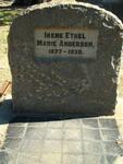 ANDERSON Irene Ethel Marie 1877-1939