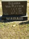 MARAIS Susanna van Pletzen 1900-1982
