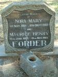 FORDER Maurice Henry 1885-1964 & Nora Mary 1884-1960
