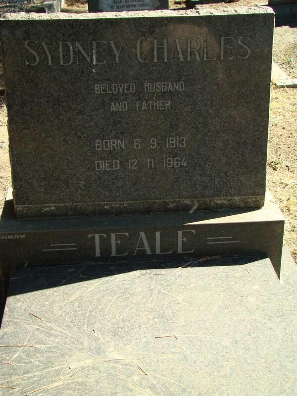 TEALE Sydney Charles 1913-1964