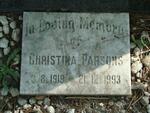PARSONS Christina 1919-1993
