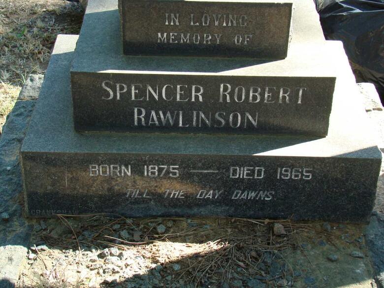 RAWLINSON Spencer Robert 1875-1965